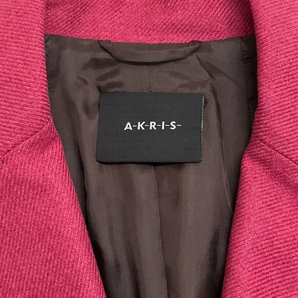 Akris Raspberry Silk / Cashmere Blazer - Picture 4 of 4